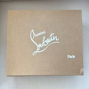 Christian Louboutin Brown Shoe Box with White Logo